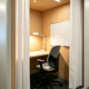 8-Hour Full-Day Standard Solo Private Study Room Rental