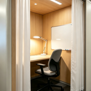 8-Hour Full-Day Standard Solo Private Study Room Rental
